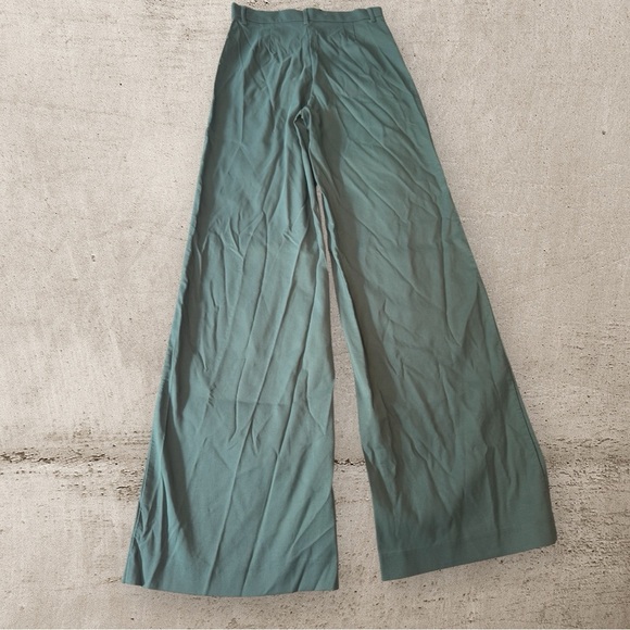 Zara Green Wide Leg Pants - Picture 2 of 12
